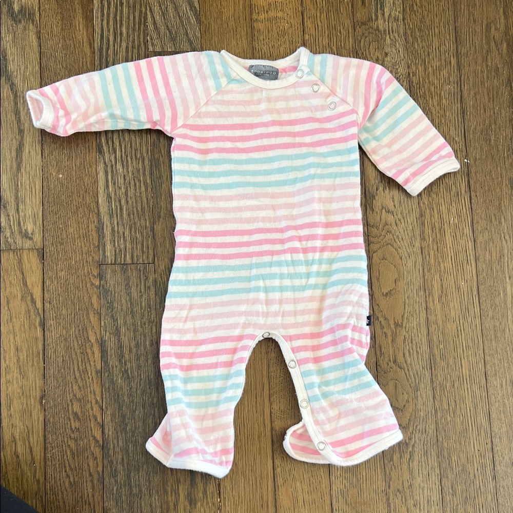 Toobydoo Multicolor Striped Kids Footie